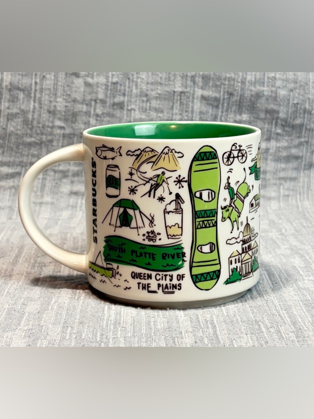 Starbucks "Been There" Series mug featuring Denver, Colorado